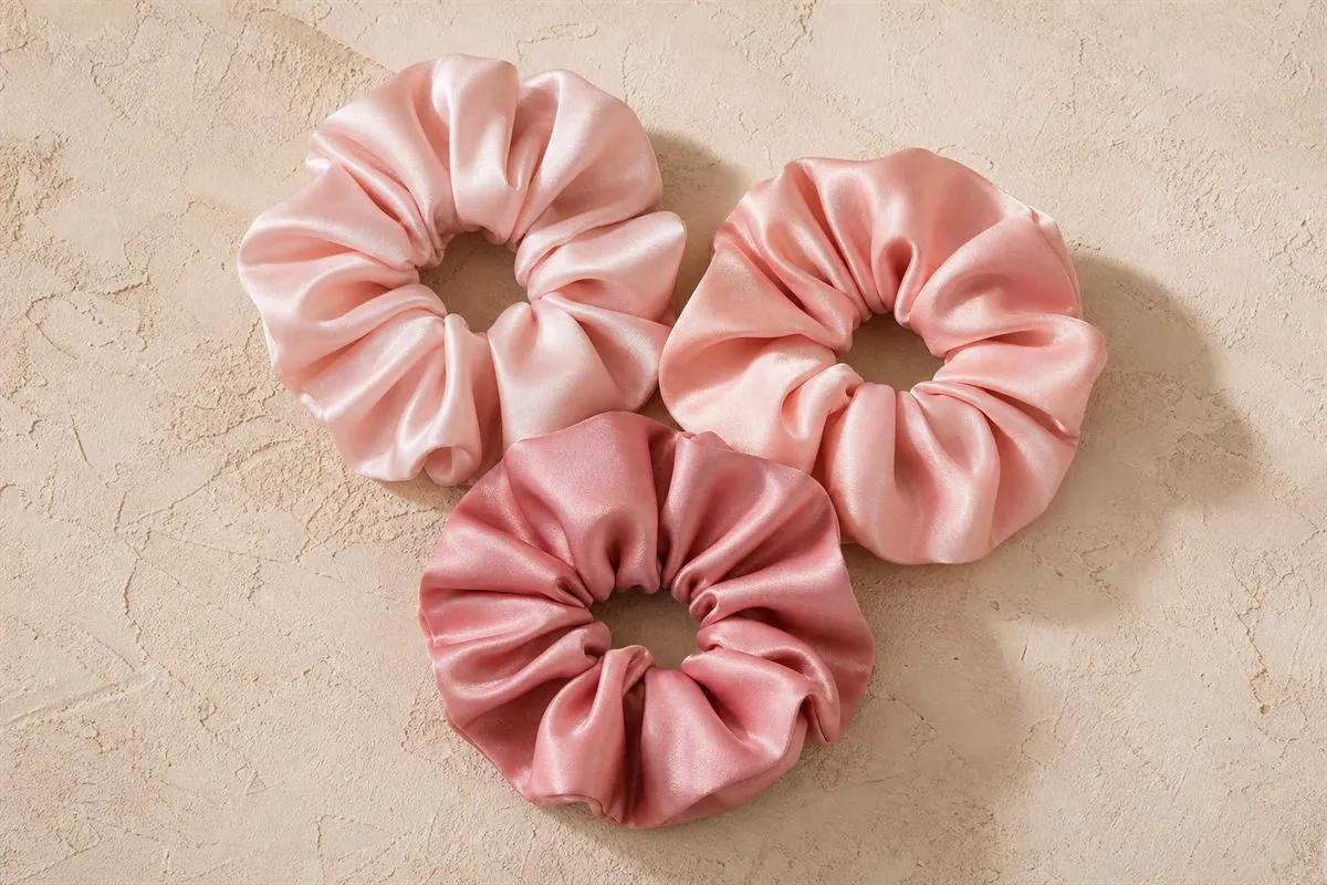 Lot de 3 Chouchous en Soie Essentiel
